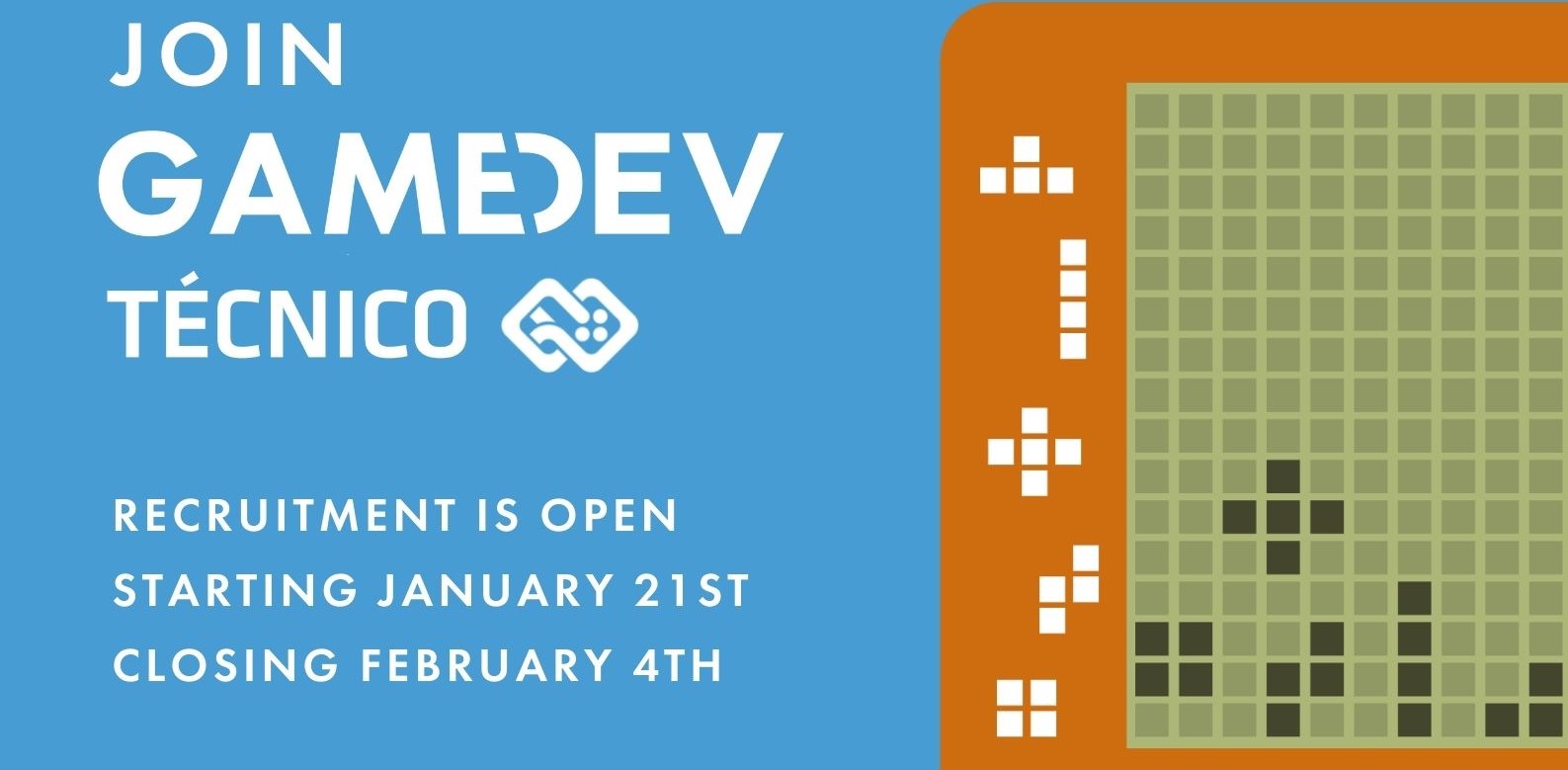 O GameDev Técnico está a recrutar